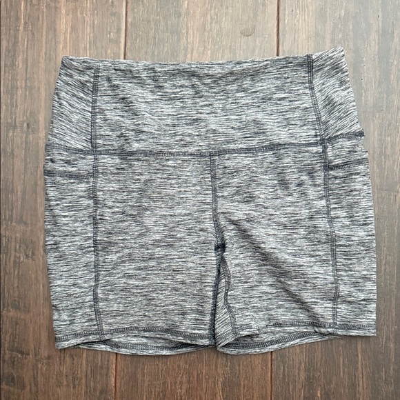 RBX Heathered Gray Women's Athletic Shorts - Picture 1 of 4